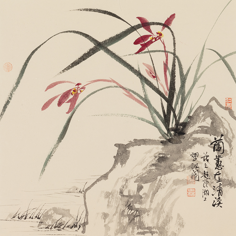 Serene Orchid - 12.99 x 12.6" - Sigurai