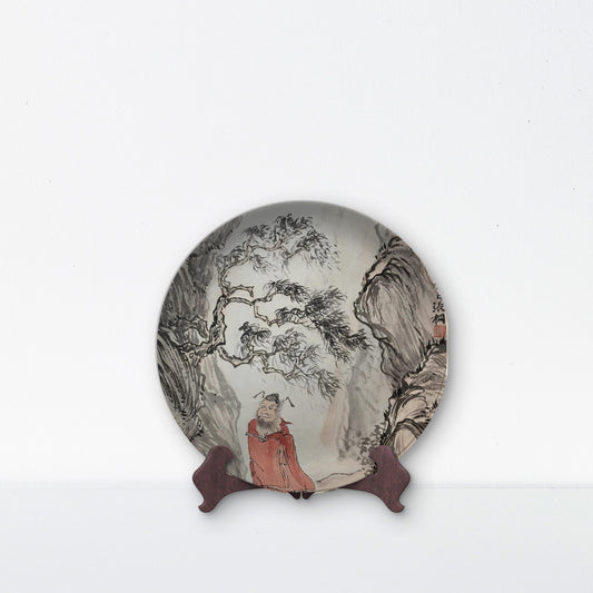 Sigurai Plates and Bowls Set for 4, 12 Pieces Dinnerware Sets, Mircowave and Dishwasher Safe Dishes Set, Porcelain Blue Dinnerware