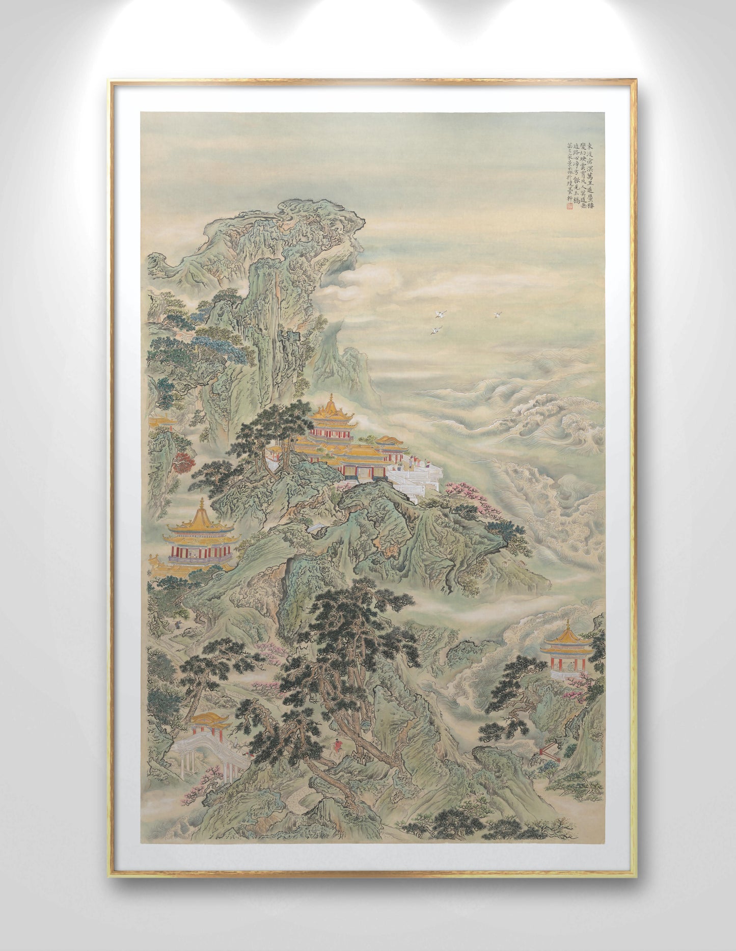 Painting of the Fairyland of Penglai | 50.39×31.5"