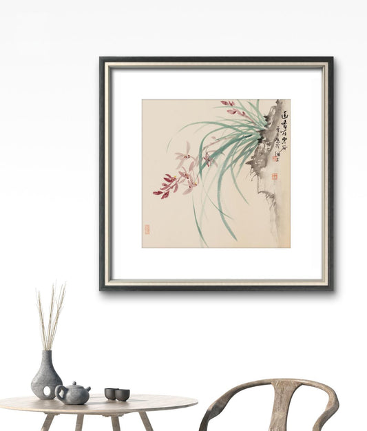Asian Oriental Wall Art Canvas Prints - Chinese Painting Pictures for Bedroom Aesthetic Decor - Set of Artwork for Living Room Wall Decoration