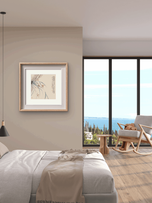 Asian Oriental Wall Art Canvas Prints - Chinese Painting Pictures for Bedroom Aesthetic Decor - Set of Artwork for Living Room Wall Decoration