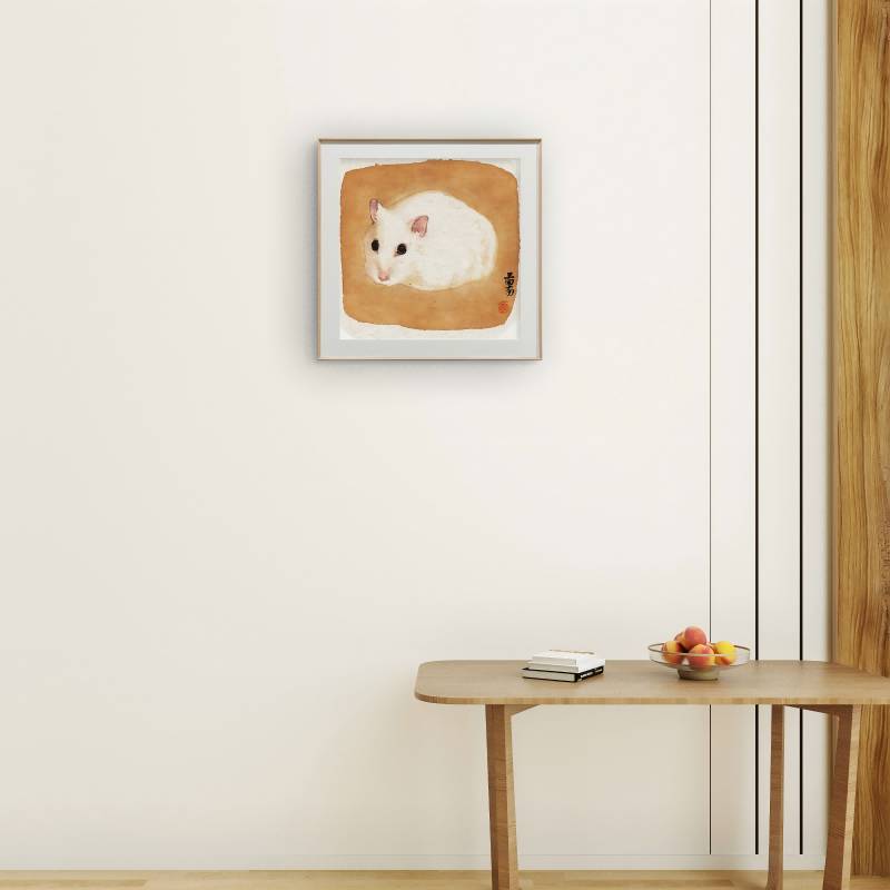 Modern simple Chinese zodiac animal mouse living room decorative painting
