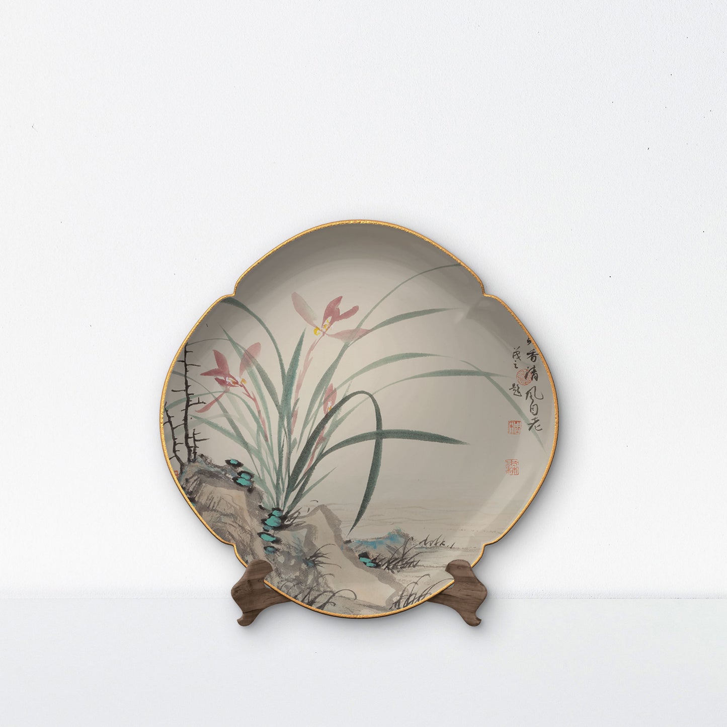 Made in China High End Designer Dinnerware 10" Salad Plates, Set of 2