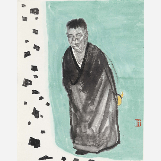 Wang Peng - The Thinker(2024) | 13.39 x 11.42" - Sigurai