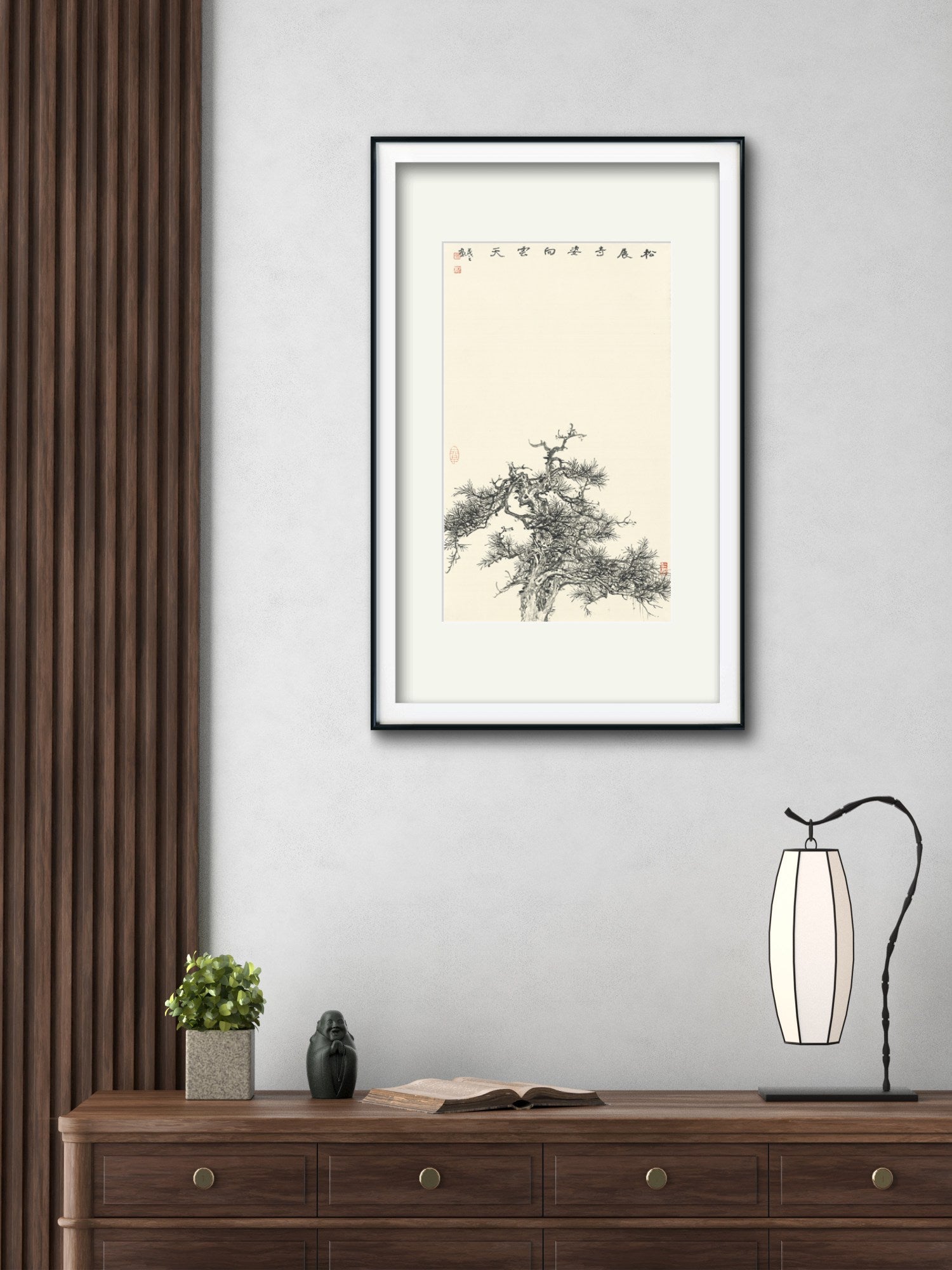 Pine and Cypress - 19.69 x 11.81" - Sigurai