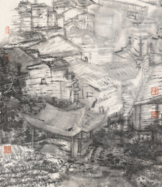 Chen Xiaoming - Pingnan Ancient Village(2024) | 16.54 x 14.17"