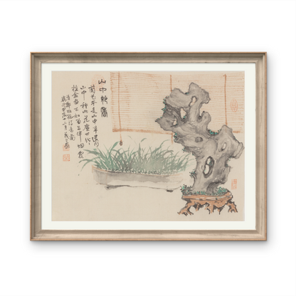 Small-sized ink landscape paintings with an Oriental/Asian theme