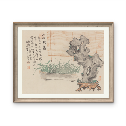 Small-sized ink landscape paintings with an Oriental/Asian theme