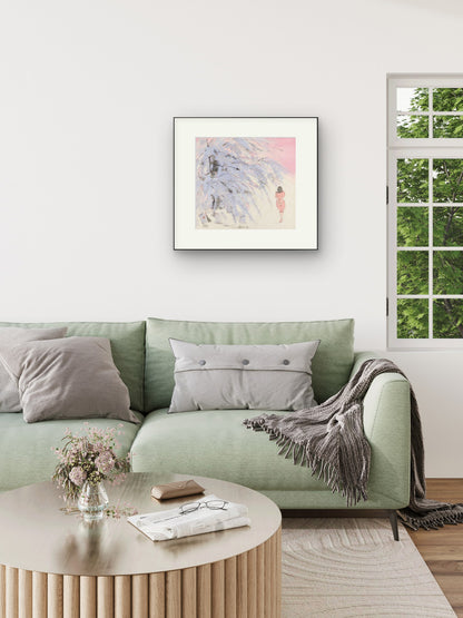 Spring Story Impressionist Landscape Decorative Painting Corridor Hotel Chinese Style