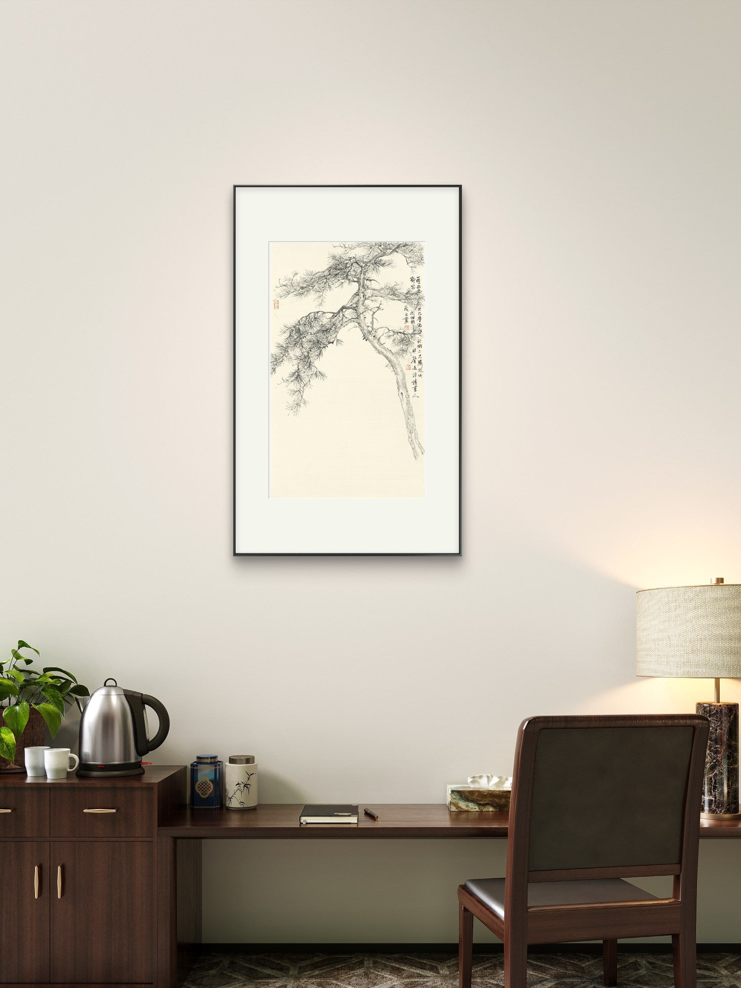 Quiet Pine Shadow - 19.69 x 11.81" - Sigurai
