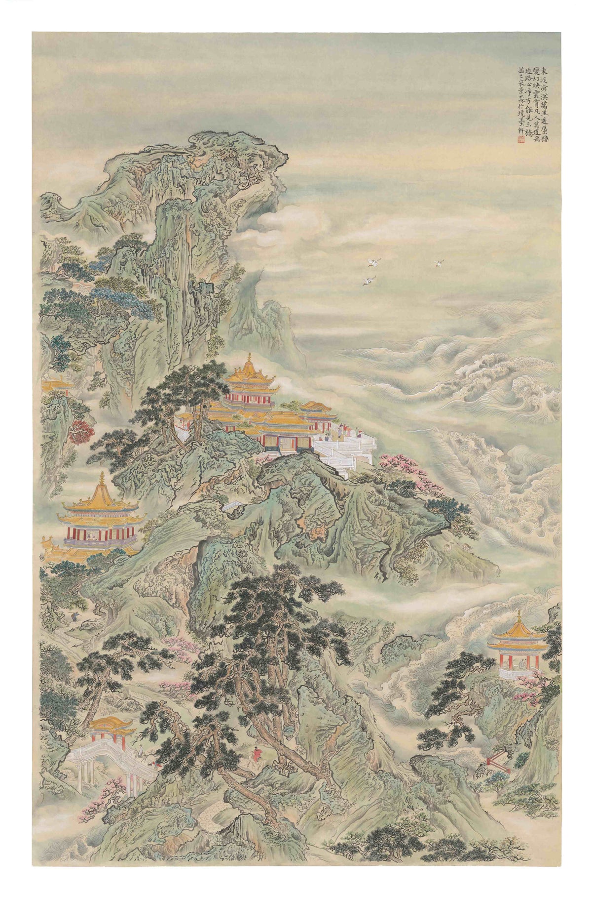 Painting of the Fairyland of Penglai | 50.39×31.5