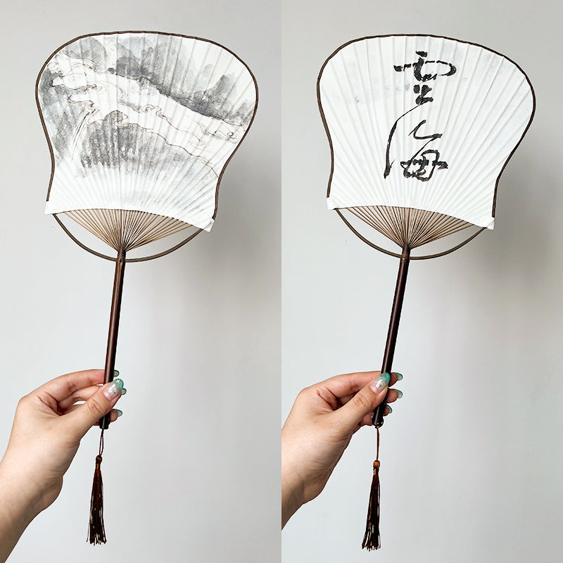 Wooden Folding Fans Handheld Vintage Wood Hand Fan  for Women Wedding Favors Baby Shower Party Gift: Decorative Folding Fans