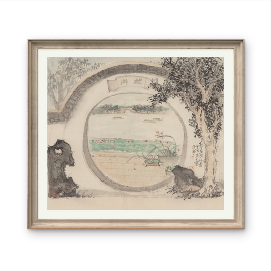 Asian-themed landscape paintings