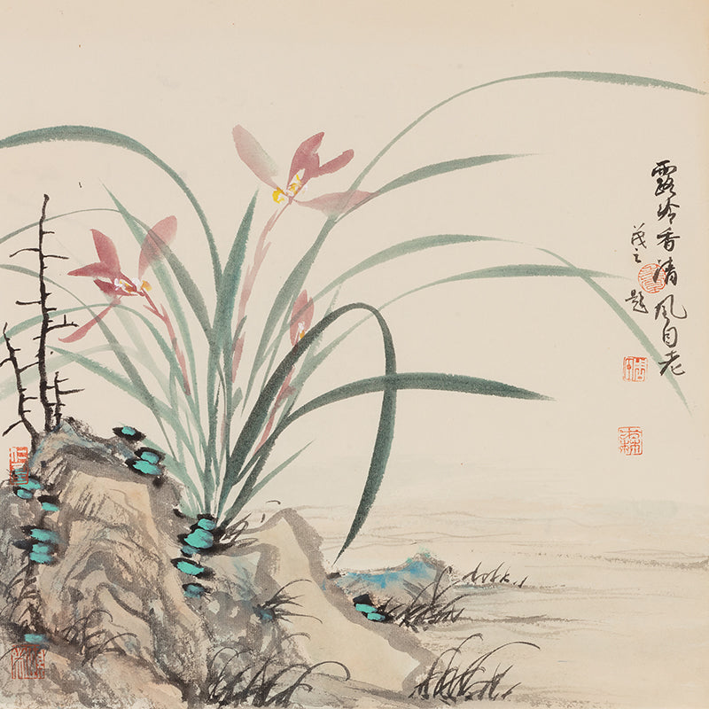 Asian Oriental Wall Art Canvas Prints - Chinese Painting Pictures for Bedroom Aesthetic Decor - Set of Artwork for Living Room Wall Decoration