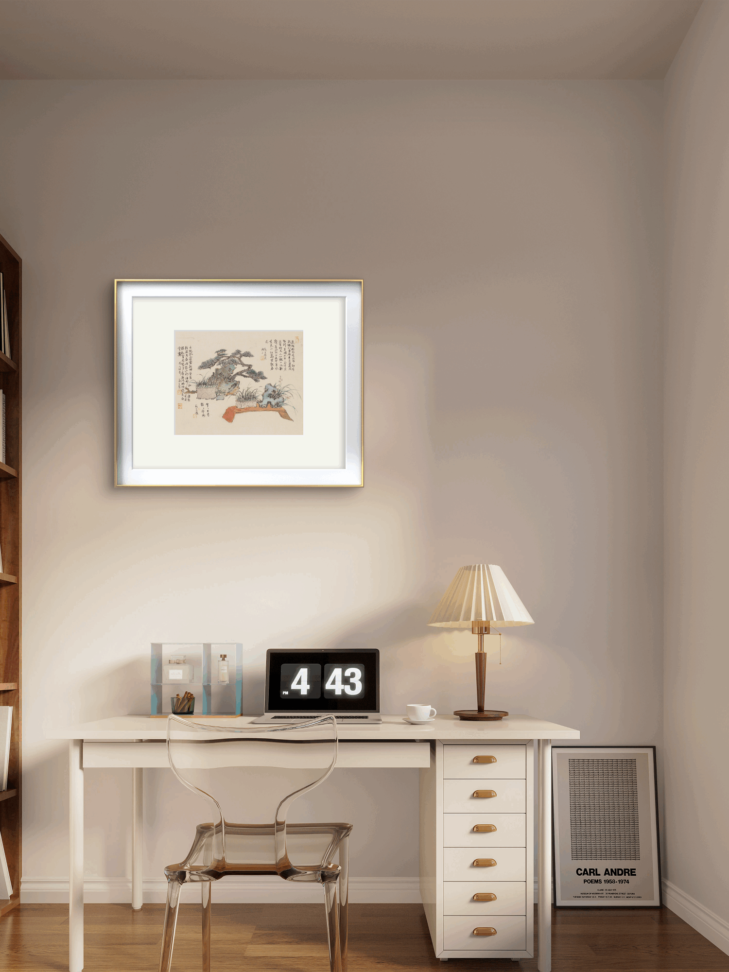 Small-sized landscape paintings with an Oriental Asian theme