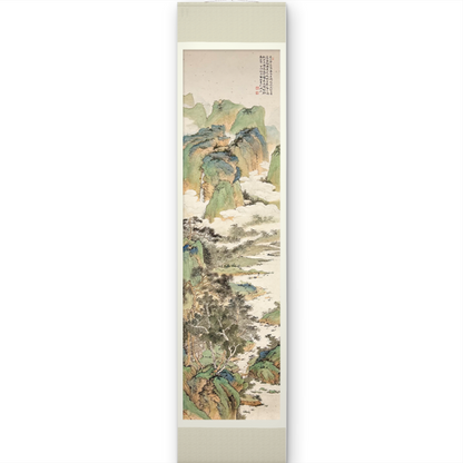 Artist Chen Xu interprets this style with exquisite technique, enriching the charm of traditional Chinese landscape painting through the interplay of meticulous brushwork and ink.