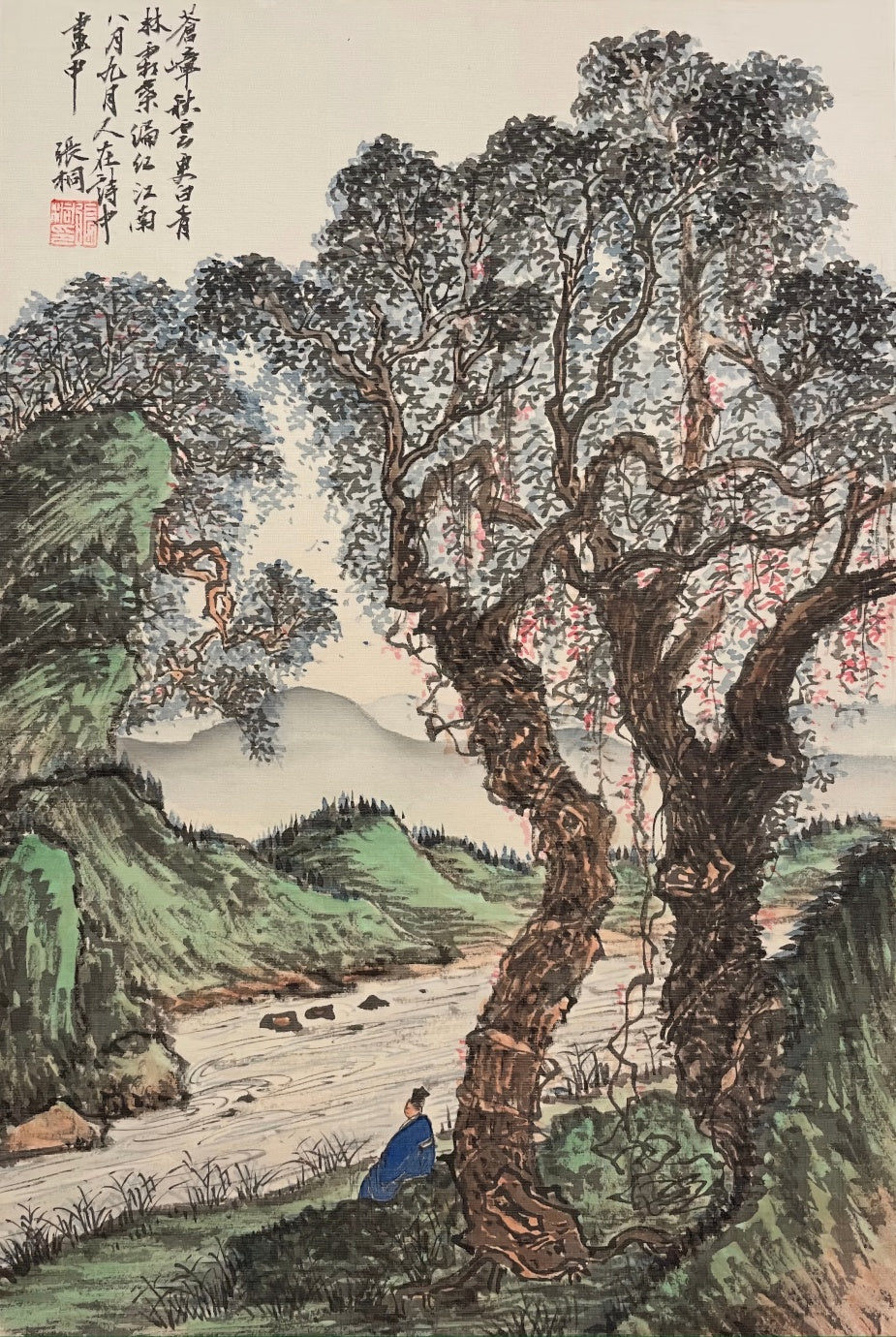 Chinese Painting, Hanging Painting, Calligraphy, Flowers, Birds, and Landscapes, Fine Brushwork Ink Wash Painting