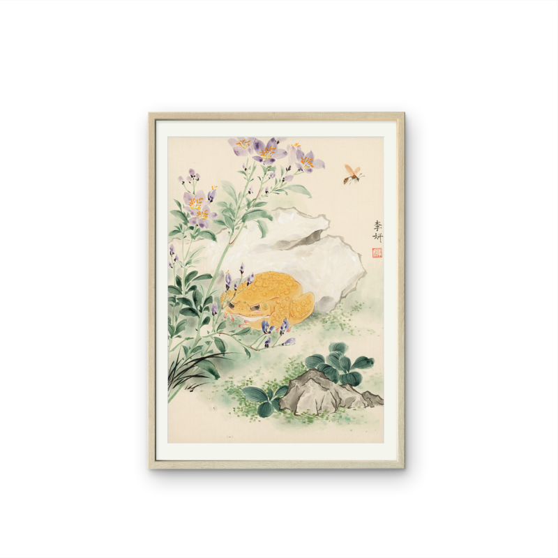 Sapo da Sorte e Flores (2024) | 25,9 x 35,1 cm