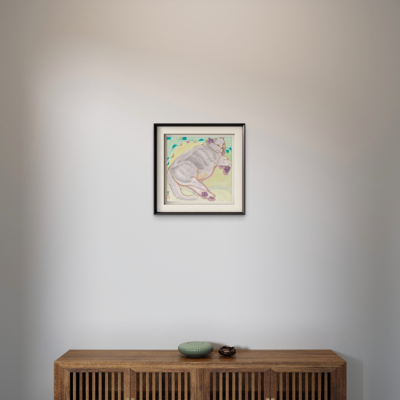 Modern simple cat children's room restaurant decorative painting