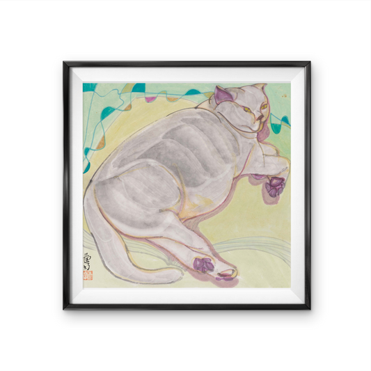 Modern simple cat children's room restaurant decorative painting