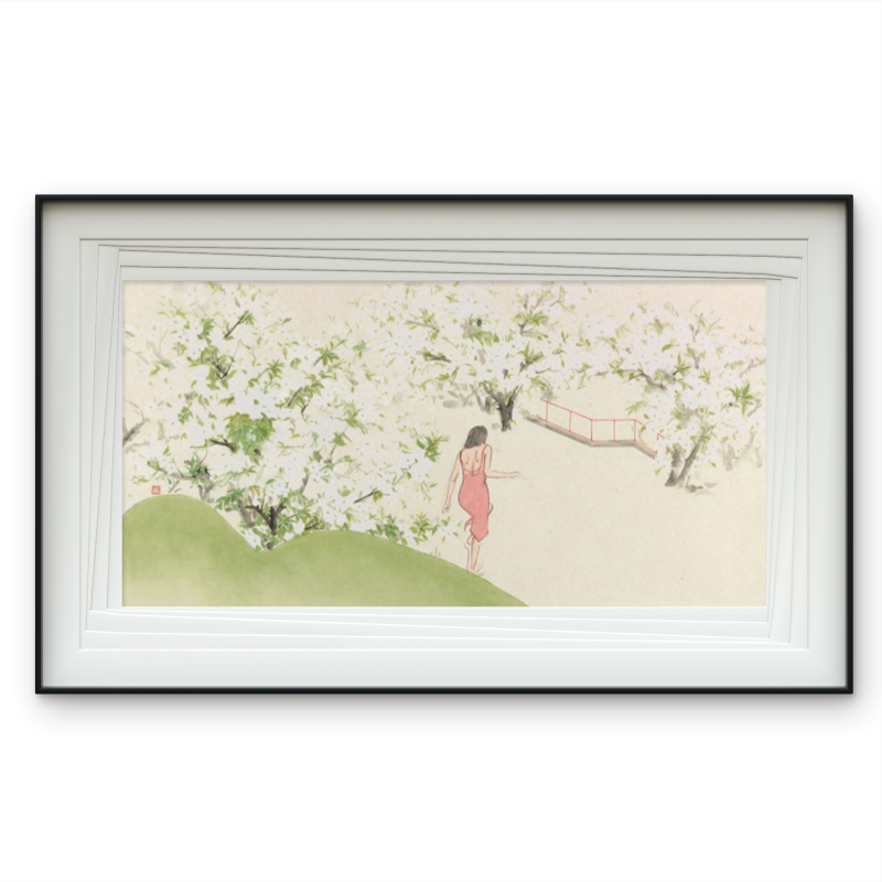 Kyoto-style traditional Japanese craftsmanship for entrance hall paintings, dining and living room decorations