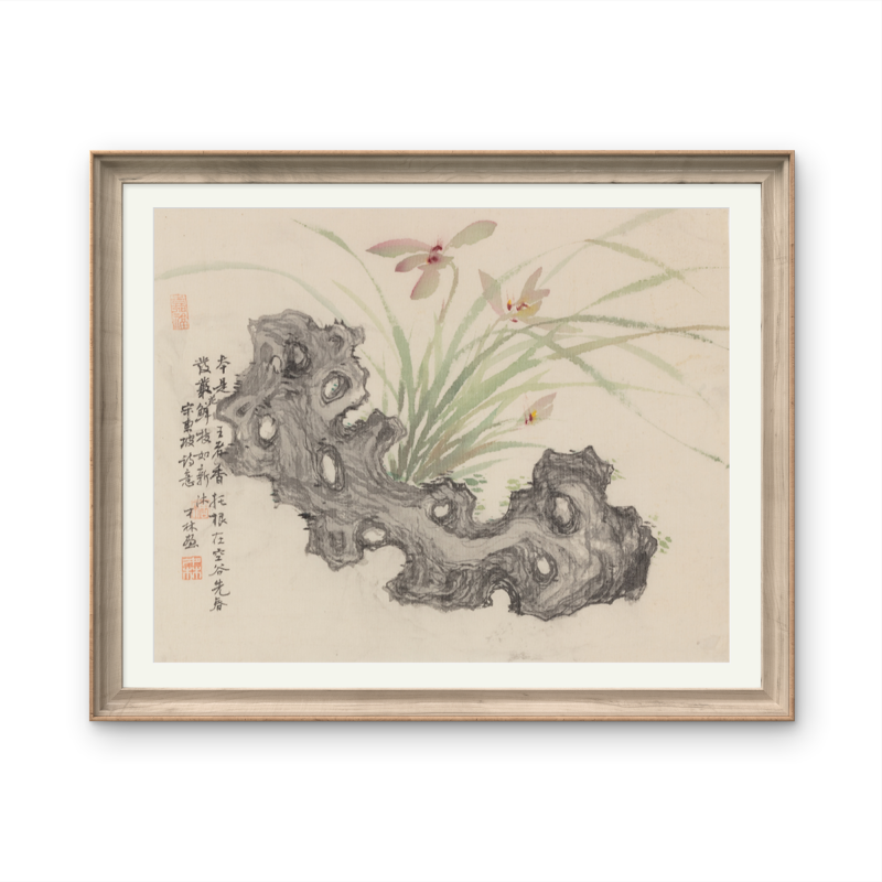 Asian-themed landscape paintings