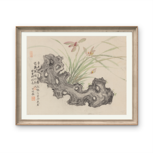 Asian-themed landscape paintings