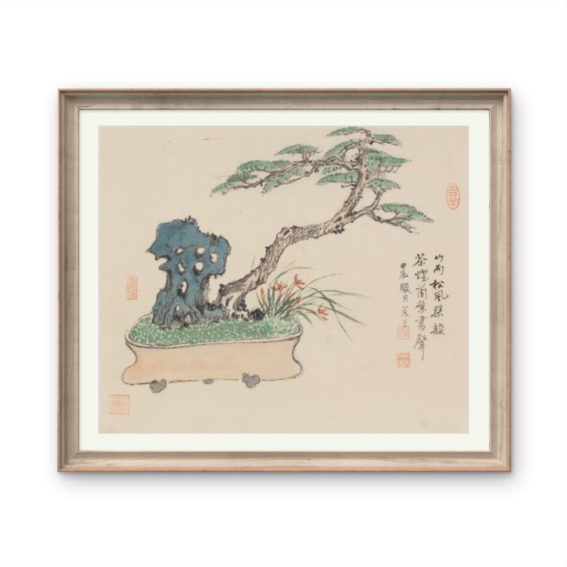 Small-sized landscape paintings with an Oriental/Asian theme