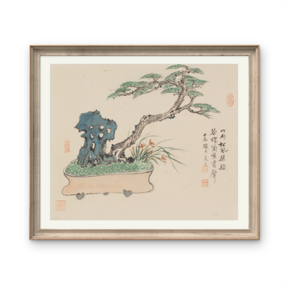 Small-sized landscape paintings with an Oriental/Asian theme