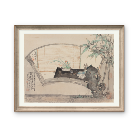 Small-sized ink landscape paintings with an Oriental/Asian theme