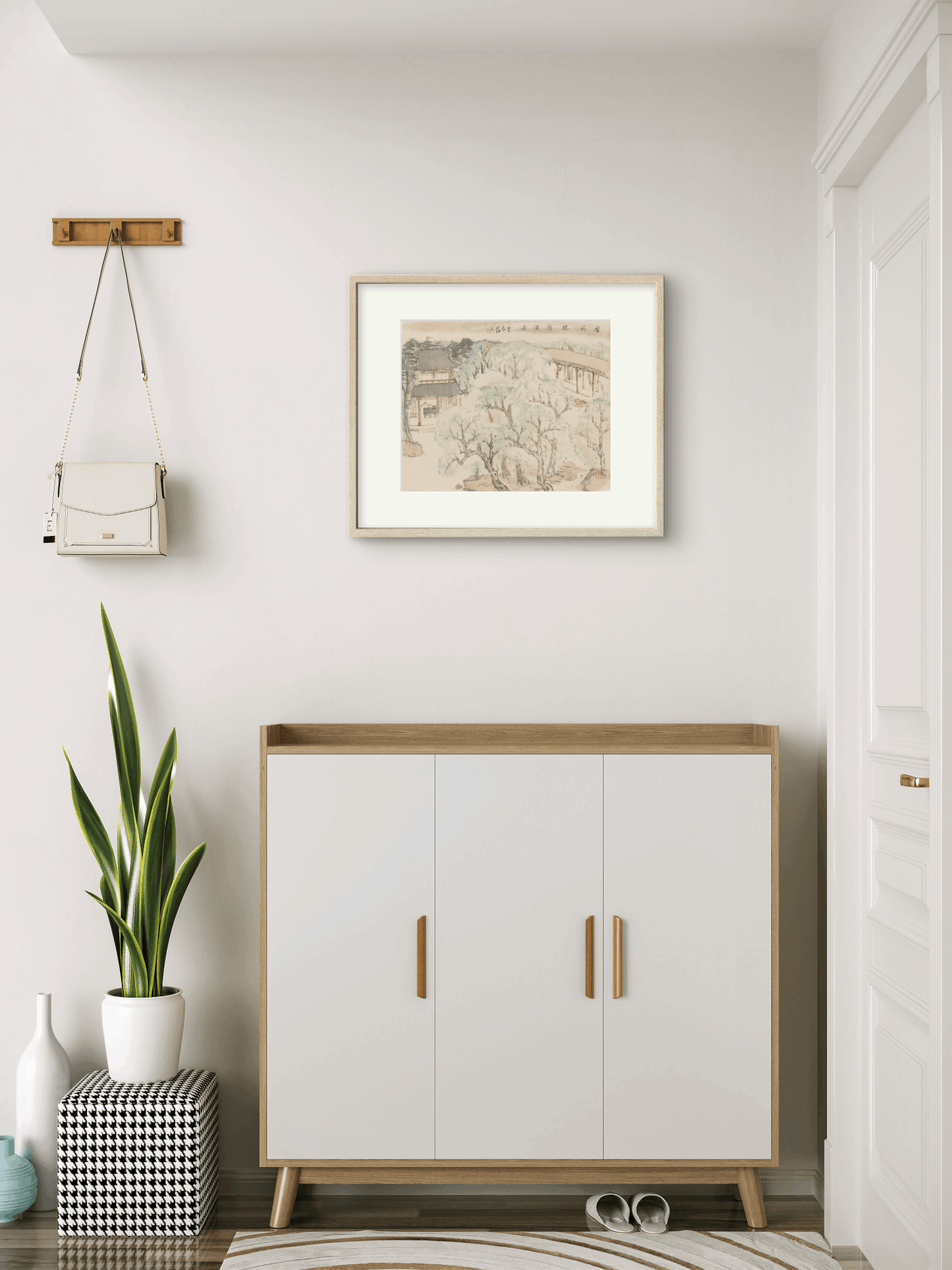 Small-sized ink landscape paintings with an Oriental/Asian theme