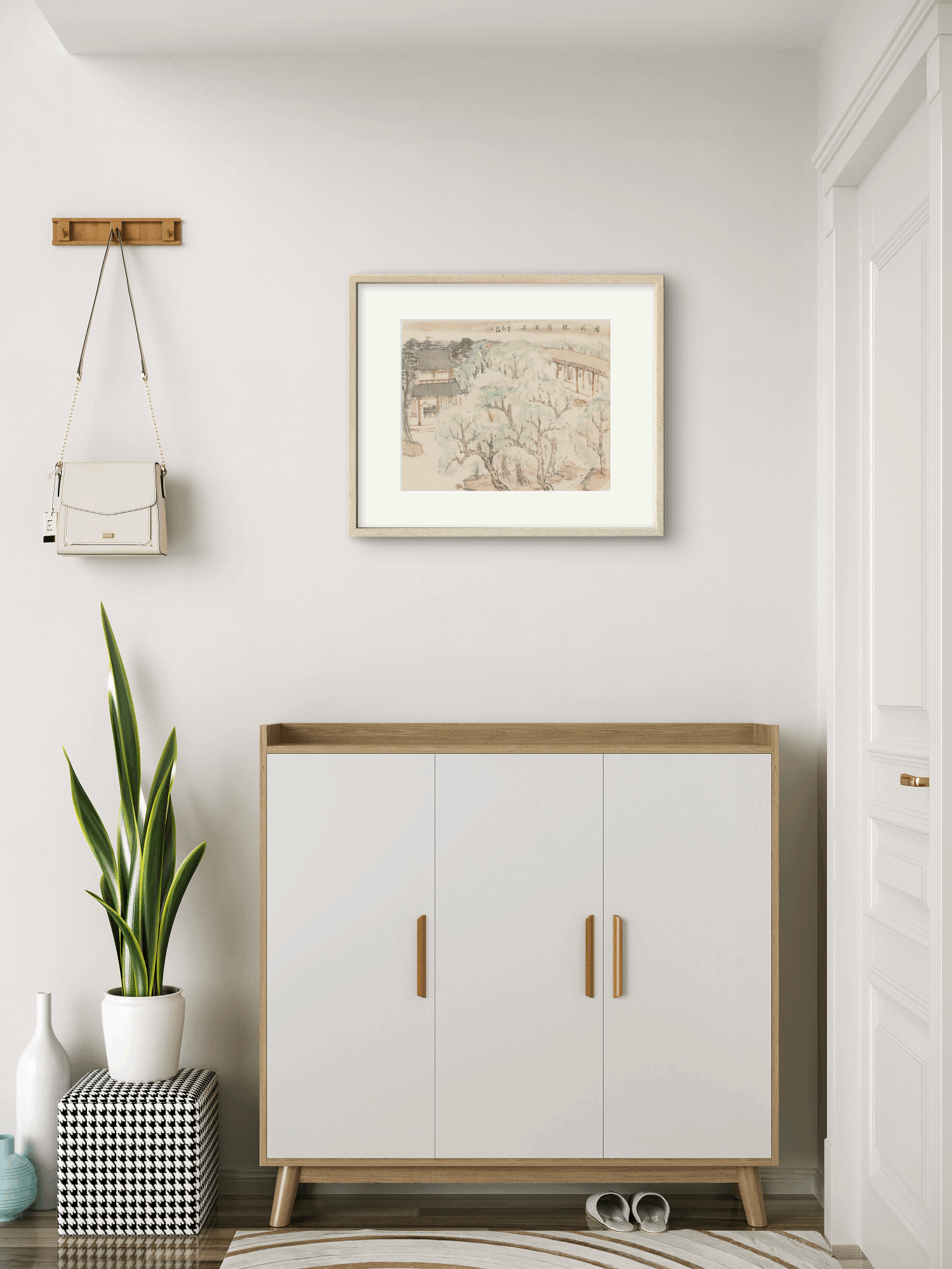 Small-sized ink landscape paintings with an Oriental/Asian theme