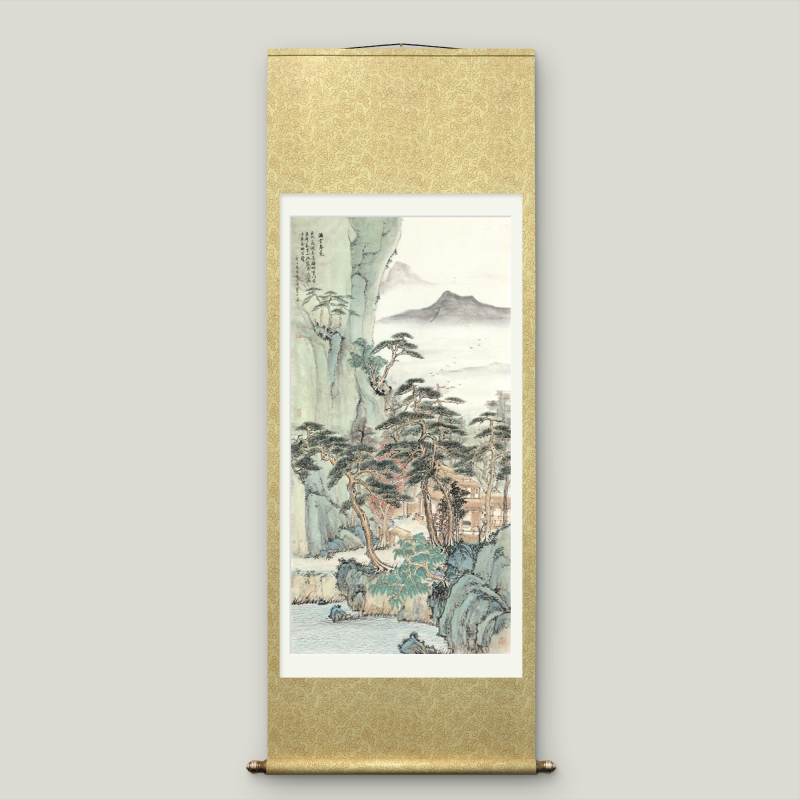 Asian-themed landscape paintings