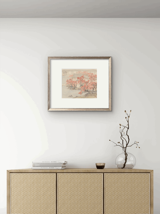 Small-sized ink landscape paintings with an Oriental / Asian theme