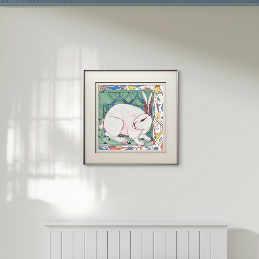 Modern simple animal rabbit bedroom bathroom decoration painting