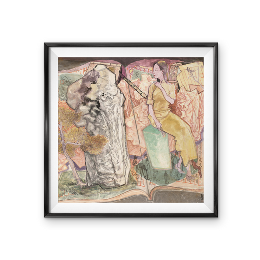 Modern simple Chinese classical woman decorative painting home