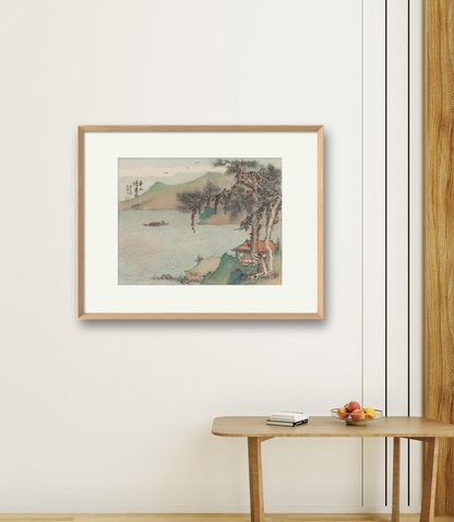 Small-sized landscape paintings with an Oriental / Asian theme