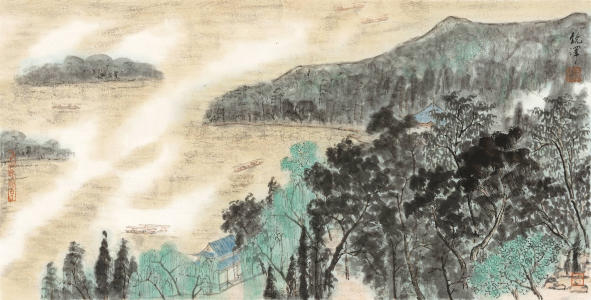 Springtime scenery of West Lake in Hangzhou, China