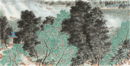 Summer scenery of West Lake in Hangzhou, China