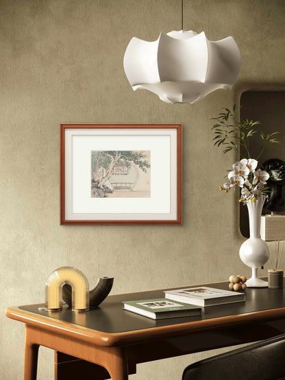 Asian-themed landscape paintings