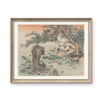 Small-sized landscape paintings with an Oriental/Asian theme