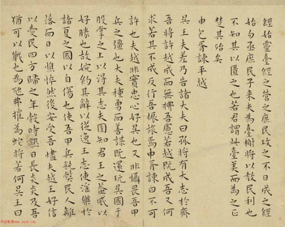 Wang Chong's Small Regular Script