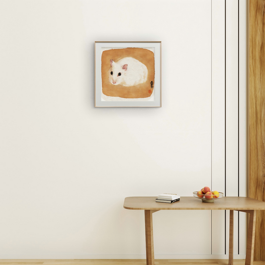 Modern simple Chinese zodiac animal mouse living room decorative painting