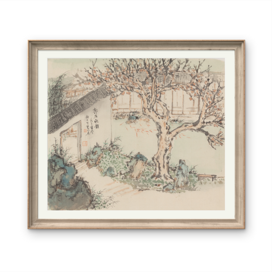 Small-sized ink landscape paintings with an Oriental/Asian theme