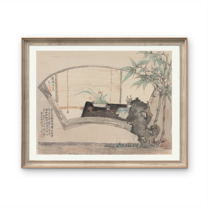 Small-sized ink landscape paintings with an Oriental/Asian theme