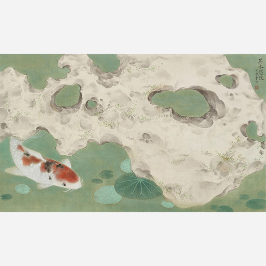 fish in their natural habitat as symbolic creatures