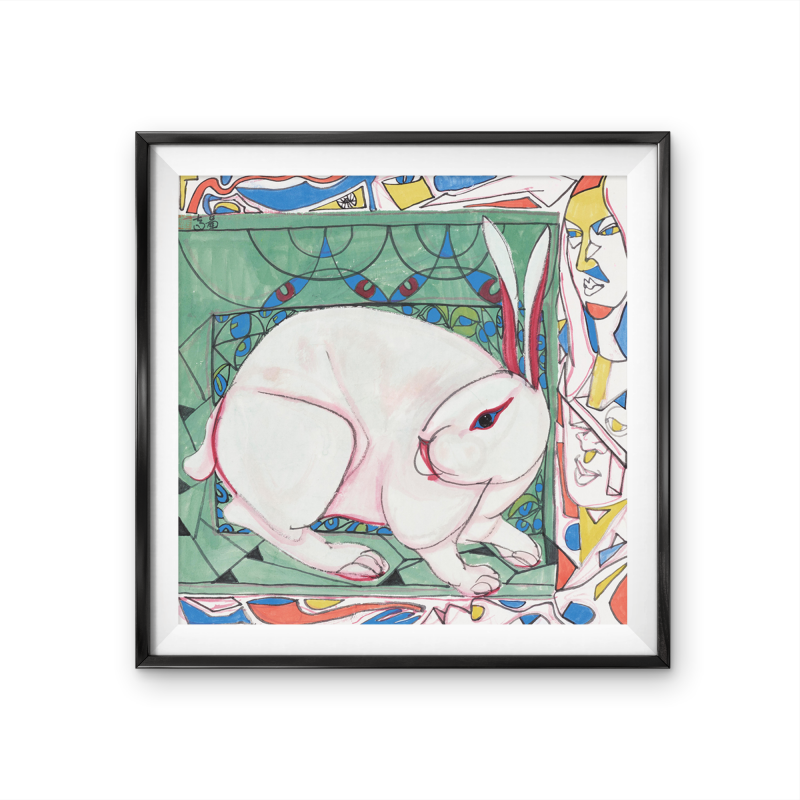 Sigurai sells modern home white rabbit decorative paintings